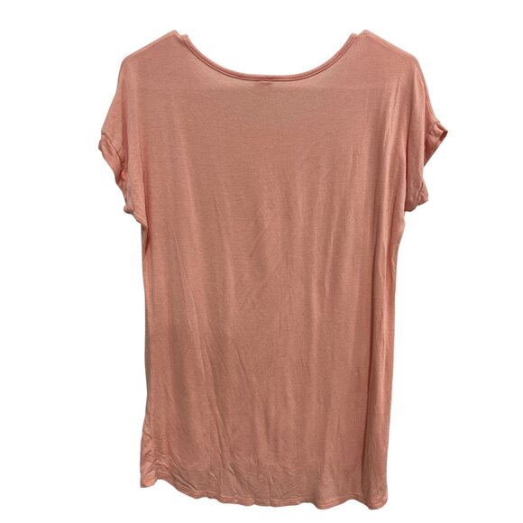 Lovely Souls Happy Short Sleeve Graphic T Shirt Size M High Low Minimalist Basic - Picture 2 of 6